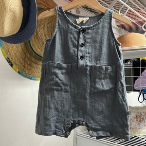 Kyte Baby Sleeveless Linen Romper